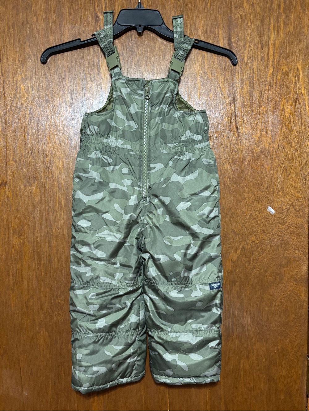 OshKosh B'gosh Kids Camo Snow Overalls - Green Sz 4T